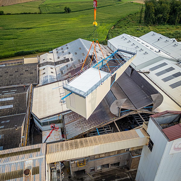 Agrandissement d'un bâtiment de production