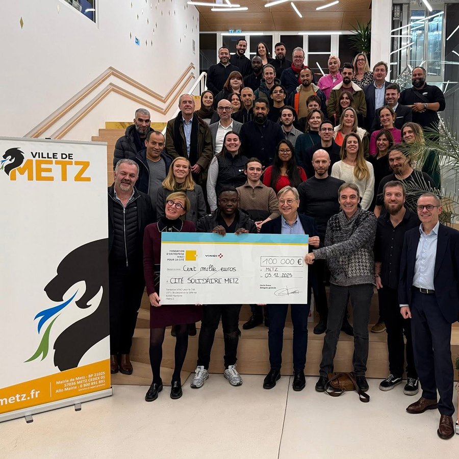 Cité Solidaire Metz : Remise de chèque