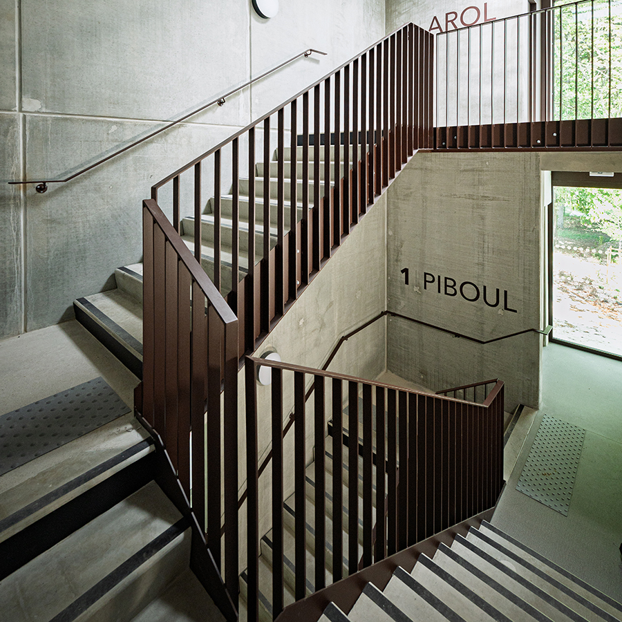 Escalier 1 Résidence Sadoul pour mineurs isolés – Laxou (54)